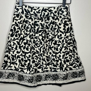 Ann Taylor Brown Beige A Line Cotton Skirt‎